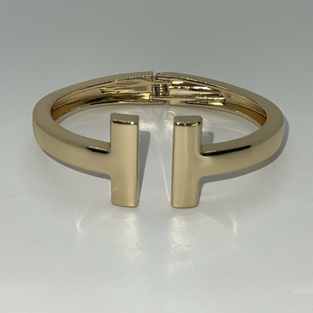 Cuff Bangle Bracelet Gold Plated Stainless Steel